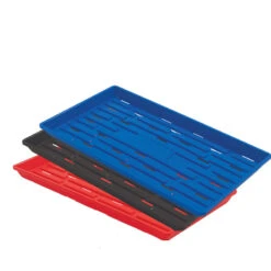 Polypro Shallow Tray (With Holes), Multi – 6 Count