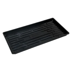 Polypro Shallow Tray (No Holes), Black – 24 Count